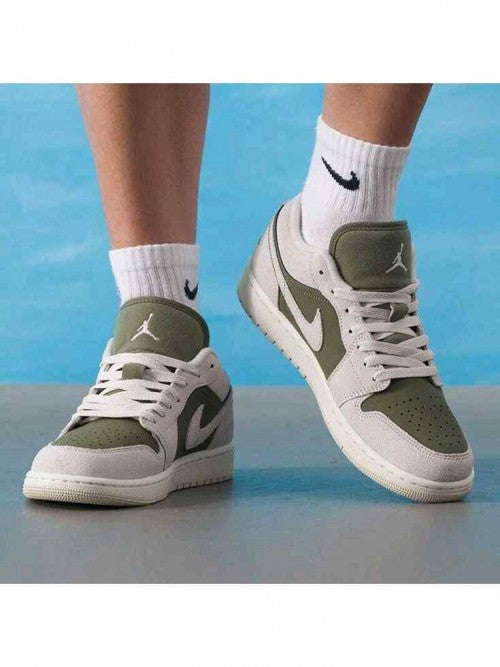 Nik_e Air Jordan Retro 1 se Medium Olive Sail 278