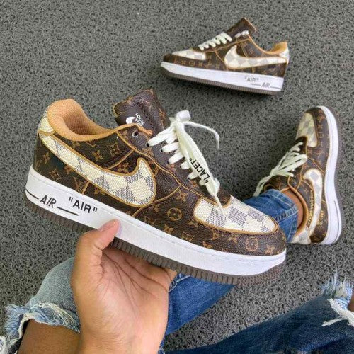 Nik.e Airforce 1 Low x Louis_ Vuitton By Virgil Abloh Brown 106