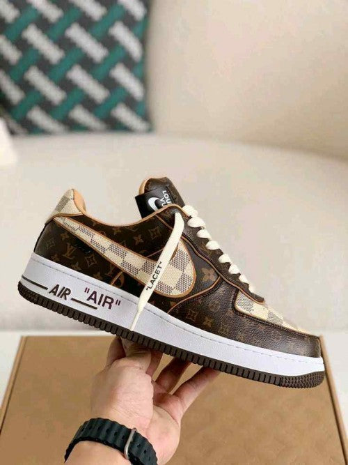 Nik.e Airforce 1 Low x Louis_ Vuitton By Virgil Abloh Brown 106