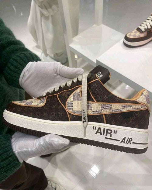 Nik.e Airforce 1 Low x Louis_ Vuitton By Virgil Abloh Brown 106
