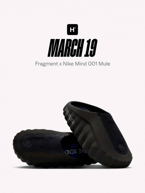 nikee Mind 001 x Fragment Black Fix