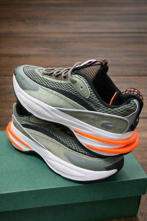 Lacostee Audyssor Orange Green offf White