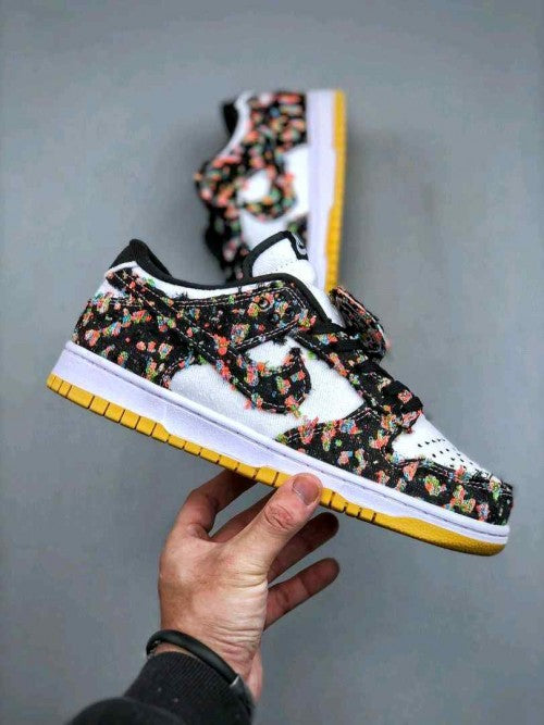Nikee Dunk LowPanda-Monium White Black Multi-Color