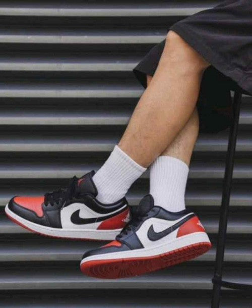 Nikee Air Jordan 1 Low Bred Toe 2.0