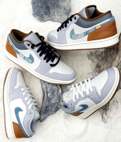 Nikee Air Jordan 1 SE Phantom Denim Swoosh