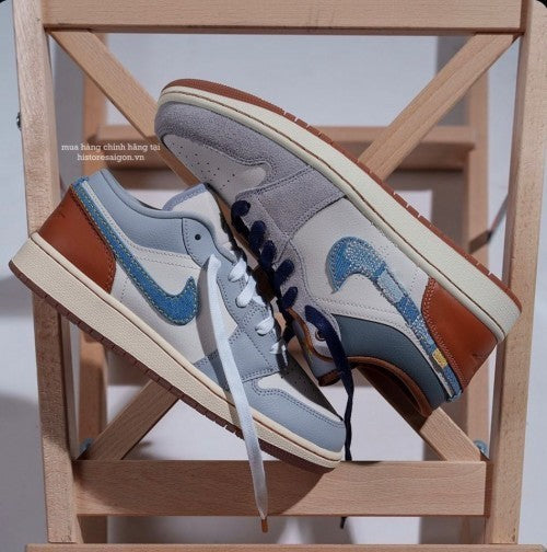 Nikee Air Jordan 1 SE Phantom Denim Swoosh