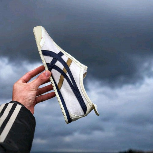 Onitsuka Tiger Mexico 66 Slip On Beige Navy Blue 410