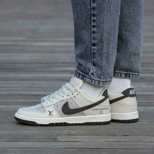 Nikee SB Dunk Low X Louiss Vuitton Gray 404