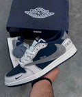 Diorr Air Jordan Retro 1 X Traviss Scott Navy Blue 5014