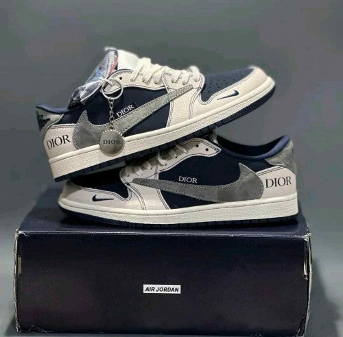 Diorr Air Jordan Retro 1 X Traviss Scott Navy Blue 5014