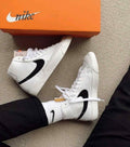 Nikee blazer mid 77 vintage white black