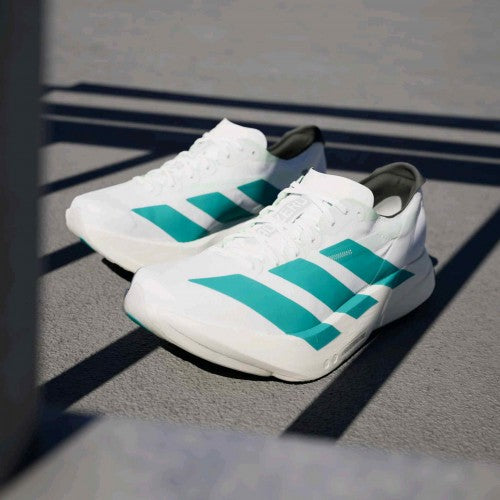 Adidass Adizero Adios Pro 4 White Pulse Teal Carbon