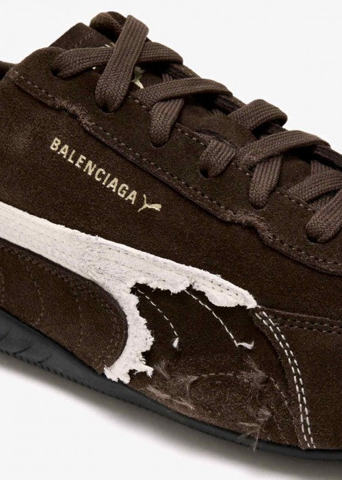 Balenciagaa X Pumaa Speedcat Brown
