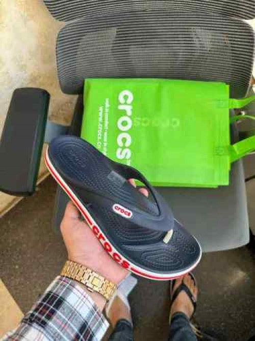 crocss Flip Flops Bayaband Navy Blue