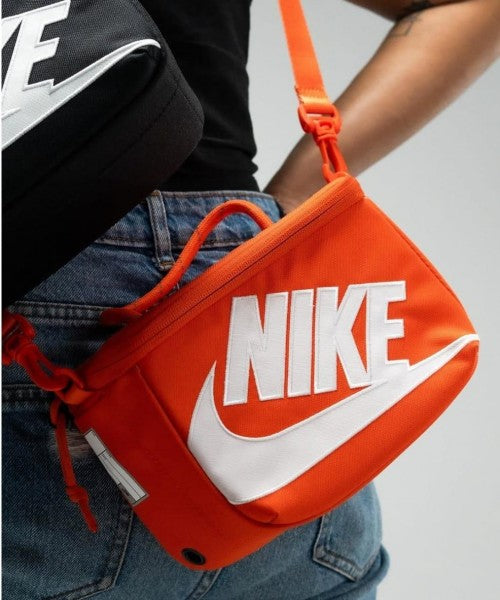 orenge white side bag