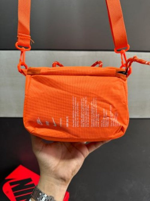 orenge white side bag